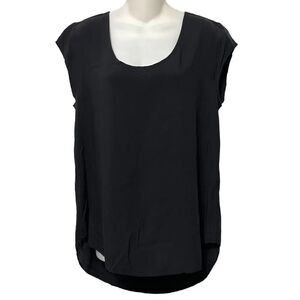 JAMS WORLD Black Scoop Neck Blouse L